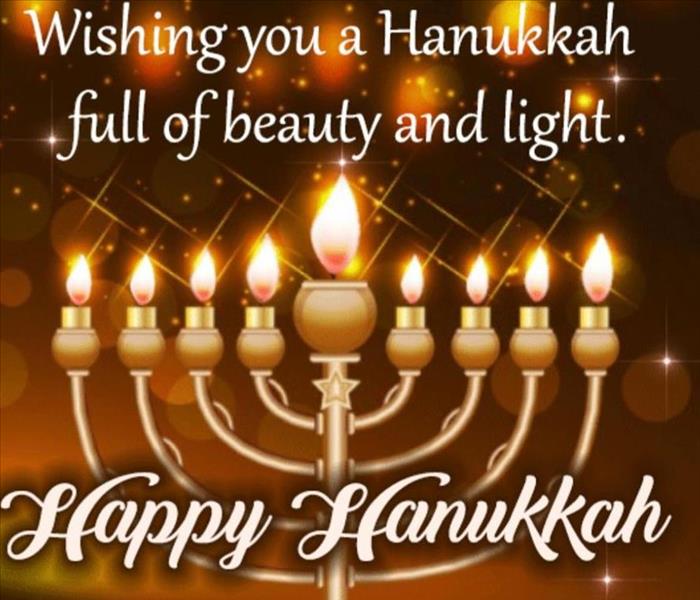 Happy Hanukkah 2021, from SERVPRO of Blackwood NJ