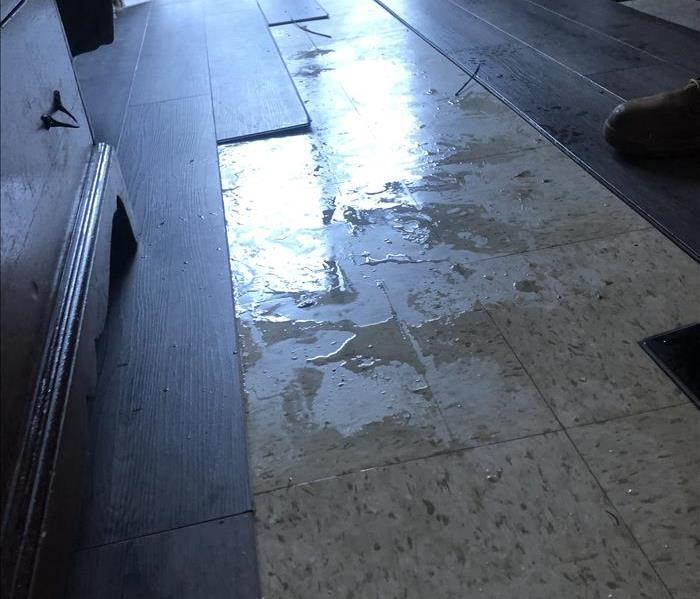 water under laminate flooring