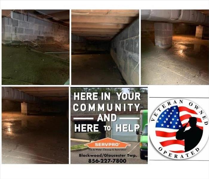 Water in Crawl Space after heavy rain, Mold in crawl space