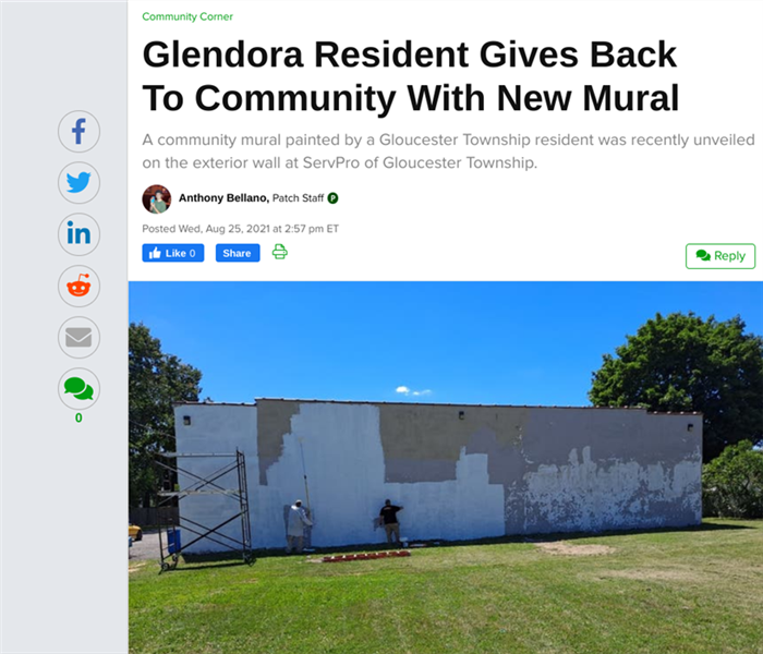 Our SERVPRO of Blackwood NJ Provided Walls, for Community Mural Painting
