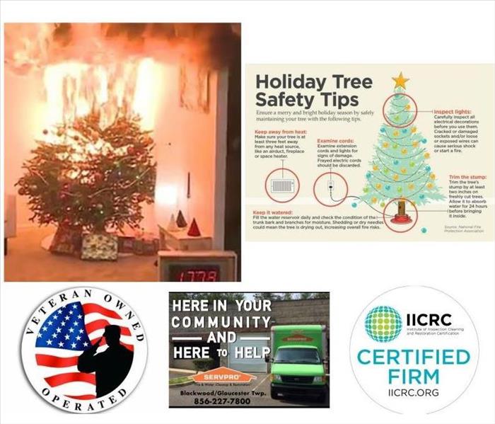 Fire Safety and Christmas Trees, Christmas Tree on Fire,