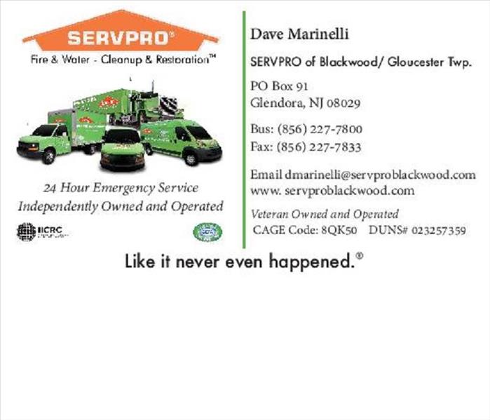 Basement Flooding cleanup, basement flooding solutions - image of SERVPRO vehicle and information