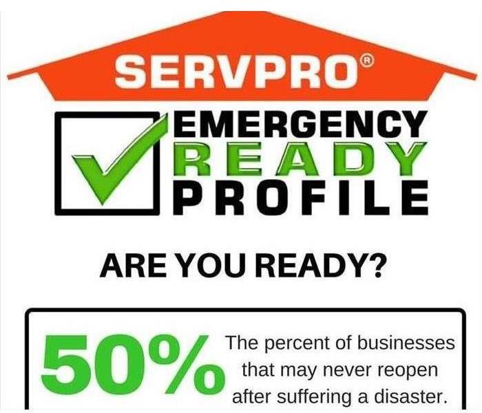Water restoration company, Property damage insurance claim, mold remediation company - Image of SERVPRO logo and ERP text